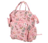 KUIDAMOS Knitting Bag Backpack Large Capacity for Crochet Hooks Yarn, USB Charging Port Travel Knitting Bag Crochet for Household, 600D Oxford Cloth