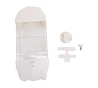 KUIDAMOS Large Capacity Transparent Bird Feeder with Anti Scatter Design for Cockatiels, Easy Top Fill Hanging Feeder Box for Parakeets, Plastic 800ml