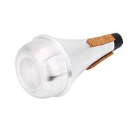 KUIDAMOS Lightweight Aluminum Alloy Practice Trumpet Mute for Silent Warm-up and Performance, Distinct Muted Sound, Cork Strips (1 Piece)