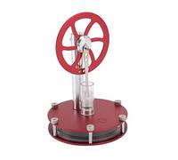 KUIDAMOS Low Temperature Stirling Engine Motor Education Toy for Kids Learning Red 5.1 X 3.5in