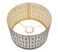 KUIDAMOS Metal Lamp Shade Modern Decorative Iron Hollow Lampshade for E14 E27 Bulbs, Excellent Light Diffusion for Studios, Living Rooms, 9.8x6.3 Inches