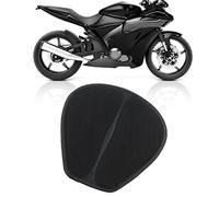 KUIDAMOS Motorcycle Gel Seat Cushion 14.5"x13.5" - Air Cooling Mesh, Breathable Fabric, Lightweight, Shock Absorption, Comfortable Ride Essential