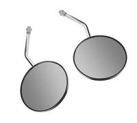 KUIDAMOS Motorcycle Rear View Mirror Stainless Steel High Definition Clear View Replacement for Suzuki Gn125 2PCS for Motorcycle Handlebar Mirrors