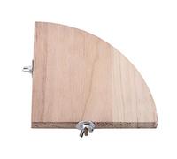 KUIDAMOS Pet Bird Cage Perch Platform Toy Sturdy Wooden Fan Shape Stand Convenient for Feeding Above Ground Level Ideal for Pet Birds and Small Animals Easy to Install