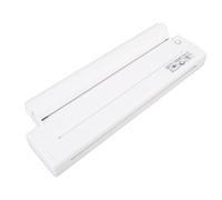 KUIDAMOS Portable A4 Size Inkless Thermal Printer, Versatile for Photo Labels, Receipt Study Notes, Efficient Use of 2000mAh Battery for Office (White)
