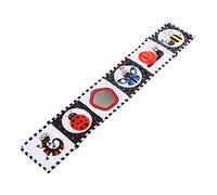 KUIDAMOS Portable High Contrast Soft Black and White Baby Cloth Book Toy for Visual Development, Grasping Ability Training, and Item Cognition, Polyester Fiber Material (#2)