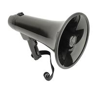 KUIDAMOS Portable Megaphone Adjustable Volume Control Loudspeaker with Microphone for Meetings Training Speeches Plastic 1 Unit