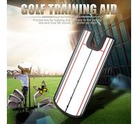 KUIDAMOS Putting Alignment Mirror Portable Corrective Stroke Trainer for Beginners, Lightweight Durable Training Aid for Home Office Use