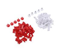 KUIDAMOS RC Car Drift Field Fence Durable Roadblocks for Drifting Exercises with Traffic Cones for Improved Performance White/Red Plastic 80pcs+10 Applicable Scene