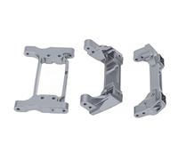 KUIDAMOS RC Metal Bumper Set Durable Front and Rear Bumpers for RC Crawler Car with Servo Bracket, Easy to Use, for Car Enthusiasts (Ti Color)