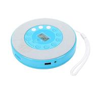KUIDAMOS Rechargeable CD Player with Speaker and Anti-Skip Function for Car and Outdoor Use (Blue)
