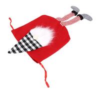 KUIDAMOS Santa Gift Bag, Plush Fabric, Exquisite Drawstring Pouch for Christmas Parties, Size 26.8x11.8in, 1 Unit (Red)