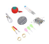 KUIDAMOS Sewing Pin Cushion Kit Cute Tomato Pin Cushion Glass Ball Head Pins for Crafting Sewing Tools Set, Ideal for Fabrics and Handicraft Projects