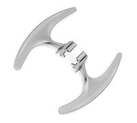 KUIDAMOS Shifter Paddle Replacement High Performance Steering Wheel Shift Trim for 2017-2021, 2PCS Aluminium Alloy Extension Shift Cover for Auto Parts (Chromeplate)