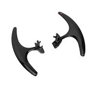 KUIDAMOS Shifter Paddle Replacement High Performance Steering Wheel Shift Trim for 2017-2021, 2PCS Aluminium Alloy Extension Shift Cover for Auto Parts (Black)