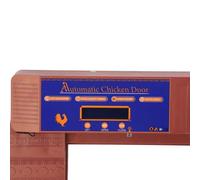 KUIDAMOS Solar Automatic Chicken Coop Door with Timer Durable Remote Control for Duck Goose Farm 403x365x85mm (Bronze)