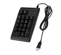 KUIDAMOS USB Numeric Keypad Mechanical Touch Feeling with 3-Color Lights for Efficient Data Entry and Portable Use