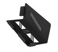 KUIDAMOS Wall Mounted Gaming Console Holder Stable Support With Controller Headphone Hook for Entertainment Area Metal Black 1 Set Fixing Screw (Black)