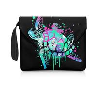 KUIFORTI Animal Sea Turtle Book Sleeve Cover with Zipper,Kids Book Cover for Paperback Book Protector Washable Book Cover Sleeve Women Textbook Pouches Bible Bags
