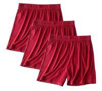 KUIH 3 Pack Sleep Shorts for Women Super Soft Lounge Pyjama Bottoms Solid Color Summer Co Ord Pj Shorts Elastic Waisted Lounge Pants Yoga Bottoms Housewear Nightwear Holiday Essentials
