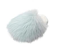 KUIH Faux Fur Slippers Women Warm Cozy Furry House Slippers Ladies Winter Closed Toe Slip On Sliders Fluffy Luxury Plush Slipper Mule Memory Foam Shoes for Home Indoor Bedroom Footwear