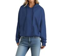 KUIH Hoodies for Women UK Ladies Lightweight Casual Sweatshirt Long Sleeve Pullover Sweaters Solid Basic Jumper Essential Hoodie Womens Hooded Tops Autumn Winter Thermal Fleece Tops Sportwear Navy