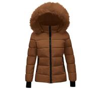 KUIH Ladies Coats Size 16 Ladies Coats Size 18 Womens Coats Size 16 Ladies Coats Size 12 Womens Coats Size 18 Womens Parka Coat Black Coat Faux Fur Coat Women Ski Jacket Womens Fur Coat Women