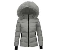 KUIH Ladies Coats Size 16 Ladies Coats Size 18 Womens Coats Size 16 Ladies Coats Size 12 Womens Coats Size 18 Womens Parka Coat Black Coat Faux Fur Coat Women Ski Jacket Womens Fur Coat Women
