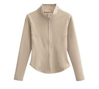 KUIH Ladies Jacket Zip Up Micro Fleece Jacket Ladies Fleece Top Polar Fleece Pullover Casual Long Sleeve Jacket Outwear Lightweight Warm Full Zip Coat Sportwear Outdoor Zipper Sweatshirt