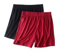 KUIH Womens 2 Pack Sleep Shorts Suoer Soft Lounge Pyjama Bottoms Solid Color Summer Co Ord Pj Shorts for Womens Elastic Waisted Lounge Pants Yoga Bottoms Housewear Nightwear Holiday Essentials