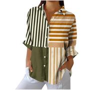 KUIH Womens Blouses Long Sleeve Button Down Shirts Open Front Dressy Floral Printed Blouses Business Casual Work Tops Point Collar Floral T-Shirts Summer Spring Tunic Tops for Women Plus Size S-3XL