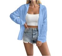 KUIH Womens Cardigan Cotton Linen Jacket Lightweight Loose Zip Up Hoodies Long Sleeve Sweatshirt Thin Hooded Tops Summer Outwear Ladies Casual Zip Tops with Pockets Sportwear