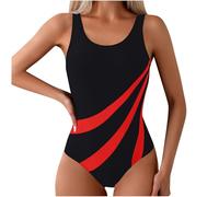 KUIH Women's One-Piece Swimsuits, One Piece Swimsuits for Women Swimwear with Bra Support Ladies Swimming Costumes Tummy Control Bathing Suit Sports Swimming Costume Full Coverage