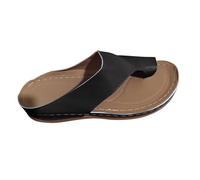 KUIH Womens Orthopedic Sandals 2024 Prime Sale Wedge Flip Flops Orthopedic Premium Toe Corrector Bunion Sandals Arch Support Toe Post Thong Sandals Beach Summer Sandals Leather Shoes Walking Sandals