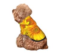 Kuilepa 3D Sunflowers Print Dog Hoodie Security Dog Sweater Dog Clothes Dog Hoodie Sweatshirt for Small Medium Large Dogs (Xs-XXL)