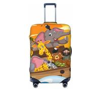 Kuilepa Animals On Noah'S Ark1 Print Luggage Covers For Suitcase,Elastic Washable & Stretchable Suitcase Covers For Luggage, Anti-Scratch - Fits 18-32 Inch Luggage-No Luggage Included, Black, M