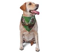 Kuilepa Australian White Tree Frog Sitting On Branch Print Dog Bandana Birthday Gift Washable Christmas Bandana Scarf for Small to Large Dog Puppy Cat