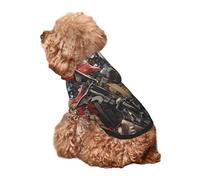 Kuilepa Bald Eagle Soldier Print Dog Hoodie Security Dog Sweater Dog Clothes Dog Hoodie Sweatshirt for Small Medium Large Dogs (Xs-XXL)