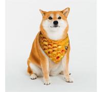 Kuilepa Bees On Hive Honeycomb Print Dog Bandana Birthday Gift Washable Bandana Scarf for Small to Large Dog Puppy Cat-Large