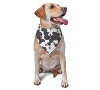 Kuilepa Black and White Sheeps Print Dog Bandana Birthday Gift Washable Christmas Bandana Scarf for Small to Large Dog Puppy Cat