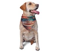 Kuilepa Bohemian Colorful Flower Woman Print Dog Bandana Birthday Gift Washable Christmas Bandana Scarf for Small to Large Dog Puppy Cat