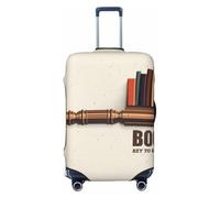Kuilepa Books Key To Knowledge Print Luggage Covers For Suitcase,Elastic Washable & Stretchable Suitcase Covers For Luggage, Anti-Scratch - Fits 18-32 Inch Luggage-No Luggage Included, Black, S
