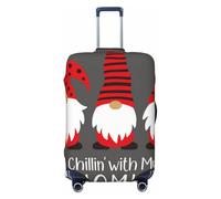 Kuilepa Chillin With My Gonme Print Luggage Covers For Suitcase,Elastic Washable & Stretchable Suitcase Covers For Luggage, Anti-Scratch - Fits 18-32 Inch Luggage-No Luggage Included, Black, L