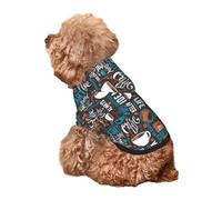 Kuilepa Coffee Lover Print Print Dog Hoodie Security Dog Sweater Dog Clothes Dog Hoodie Sweatshirt for Small Medium Large Dogs (Xs-XXL)