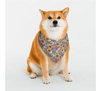 Kuilepa Colorful Skull Sunflower Print Dog Bandana Birthday Gift Washable Bandana Scarf for Small to Large Dog Puppy Cat-Small