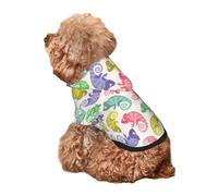 Kuilepa Cute Chameleons Print Dog Hoodie Security Dog Sweater Dog Clothes Dog Hoodie Sweatshirt for Small Medium Large Dogs (Xs-XXL)