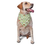 Kuilepa Cute Chubby Frog Print Dog Bandana Birthday Gift Washable Christmas Bandana Scarf for Small to Large Dog Puppy Cat