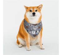 Kuilepa Cute Dog Faces Print Dog Bandana Birthday Gift Washable Bandana Scarf for Small to Large Dog Puppy Cat-Small