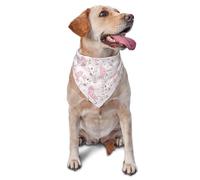Kuilepa Cute Piggy Ballerina Print Dog Bandana Birthday Gift Washable Christmas Bandana Scarf for Small to Large Dog Puppy Cat