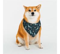 Kuilepa Cute Turtle Print Dog Bandana Birthday Gift Washable Bandana Scarf for Small to Large Dog Puppy Cat-Large